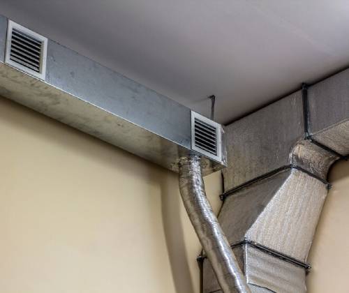 Ducted heat pump installation