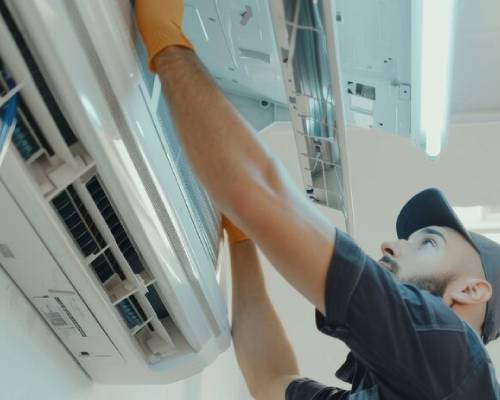 Ducted Heating & Cooling system installation by professional technician